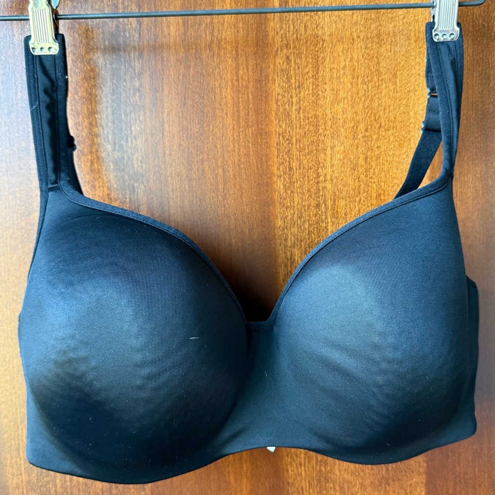 Cacique Black Lightly Lined Balconette Size 38DDD